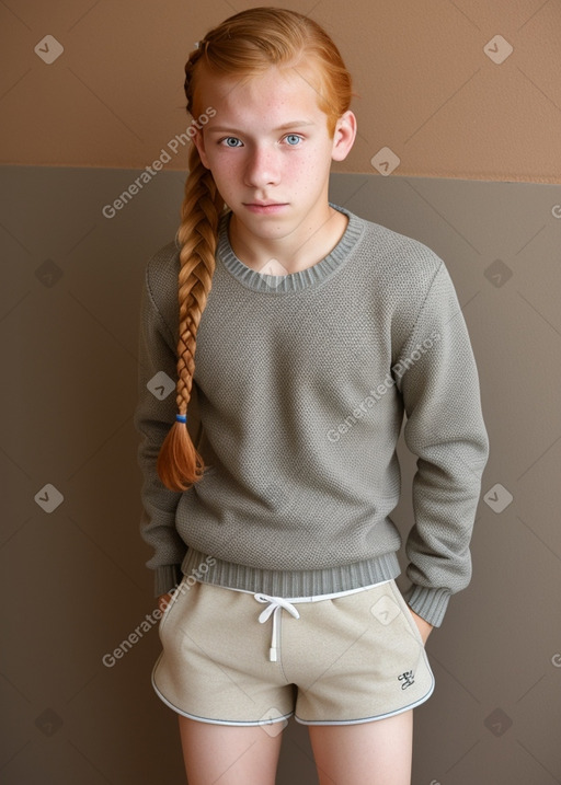 Venezuelan teenager boy with  ginger hair