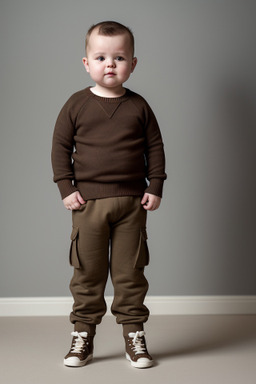 Danish infant boy with  brown hair