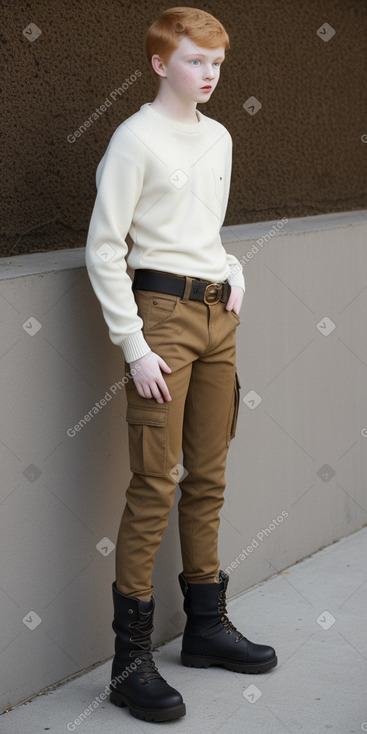 Teenager boy with  ginger hair