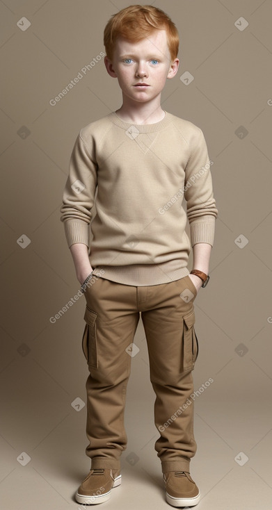 South african child boy with  ginger hair