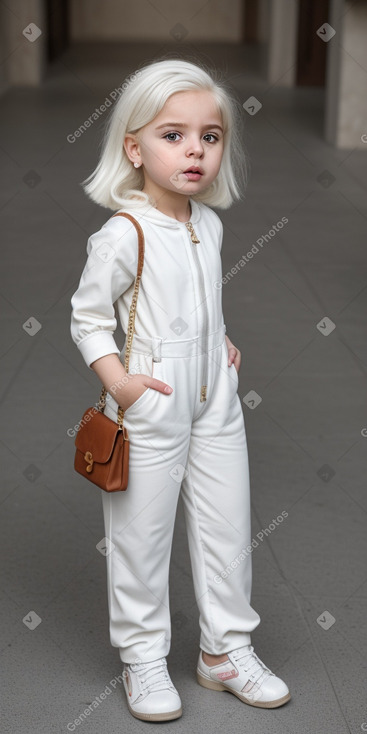 Lebanese infant girl with  white hair