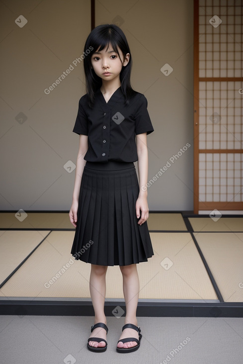 Japanese child female with  black hair