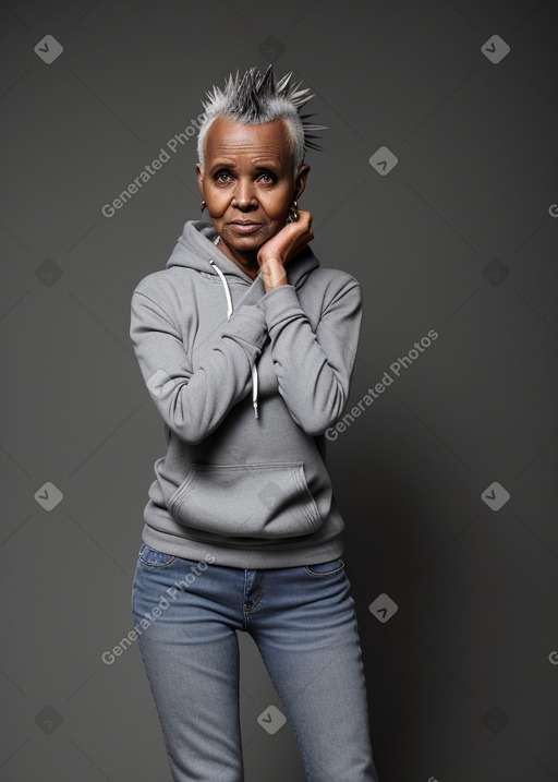 Somali elderly female with  gray hair