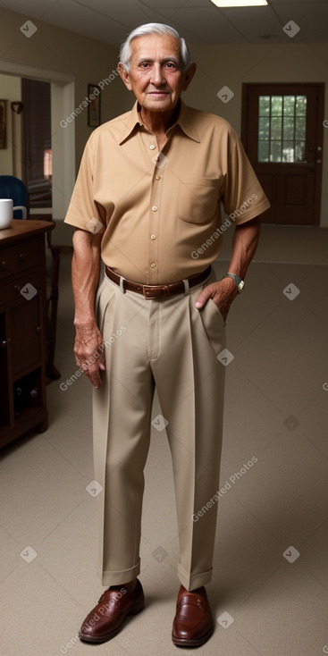 Elderly male with  brown hair