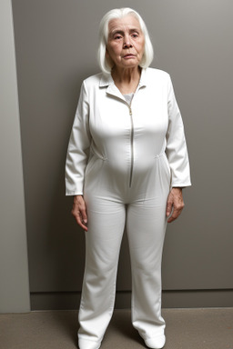 Panamanian elderly female with  white hair