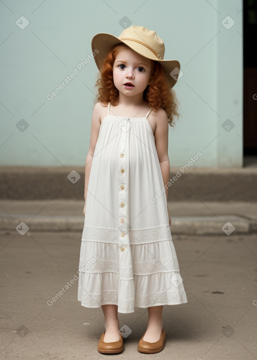 Cuban infant girl with  ginger hair