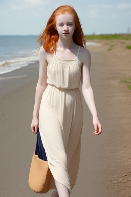 Teenager female with  ginger hair