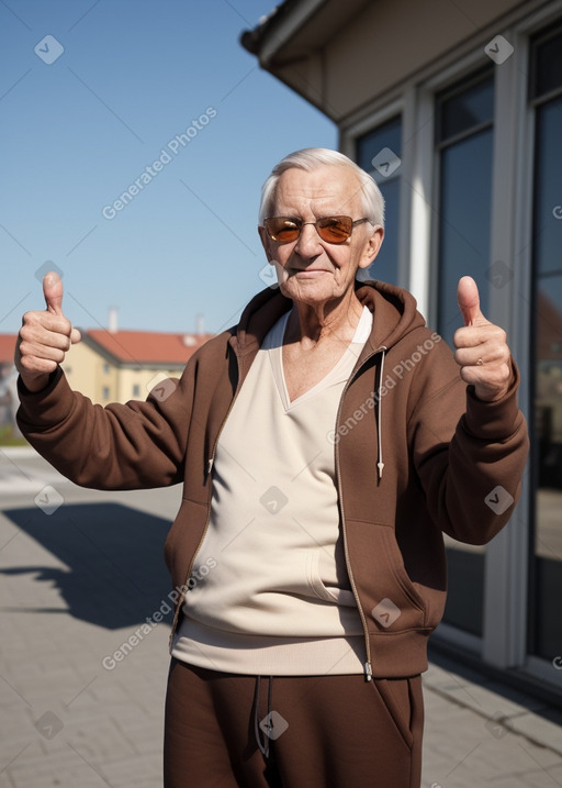 Estonian elderly male with  brown hair