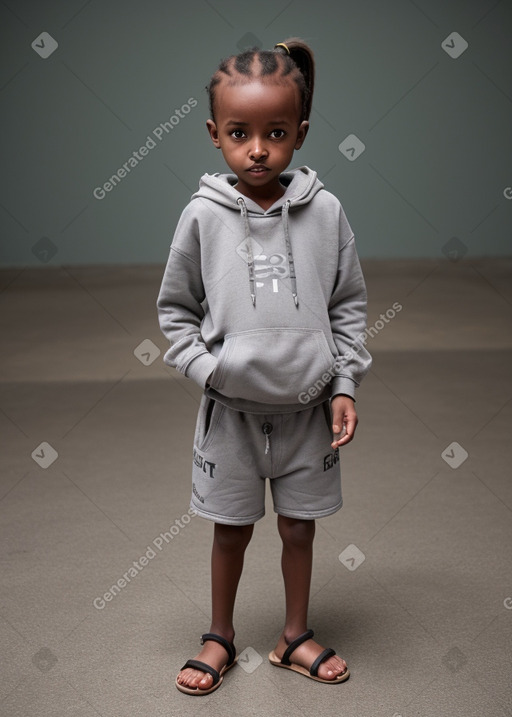 Ethiopian infant boy with  gray hair