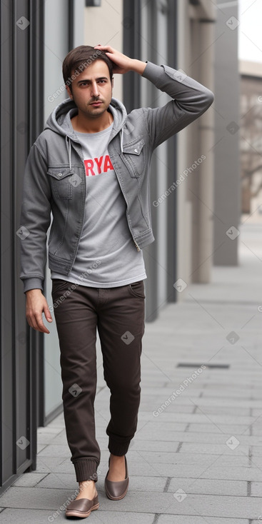 Turkish adult male with  brown hair