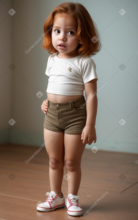 Venezuelan infant girl with  ginger hair