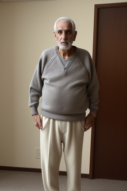 Lebanese elderly male with  gray hair