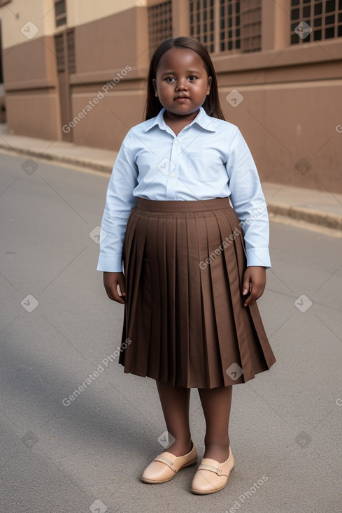 Senegalese child girl with  brown hair