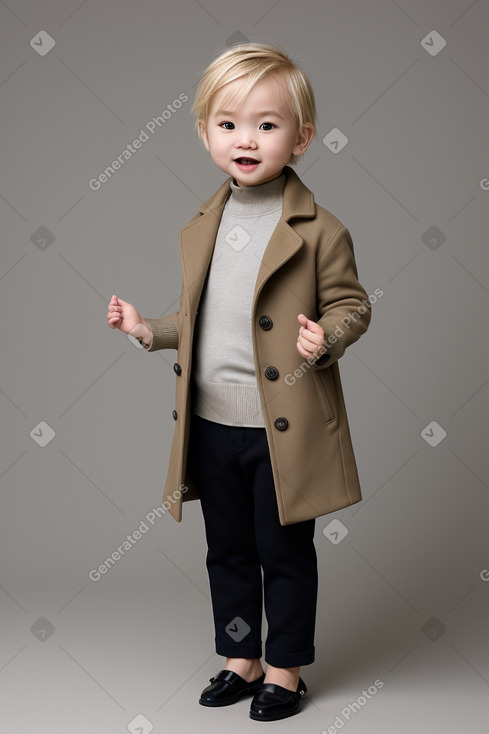 Vietnamese infant boy with  blonde hair