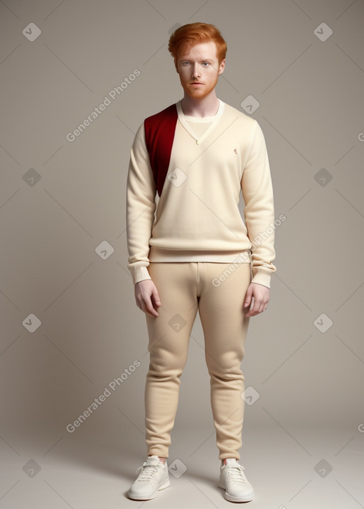 Spanish adult non-binary with  ginger hair