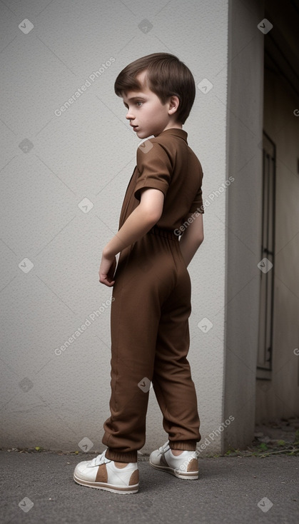 Belarusian child boy with  brown hair