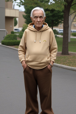 Elderly male with  brown hair