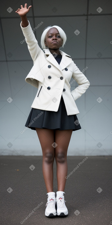 Ugandan adult female with  white hair