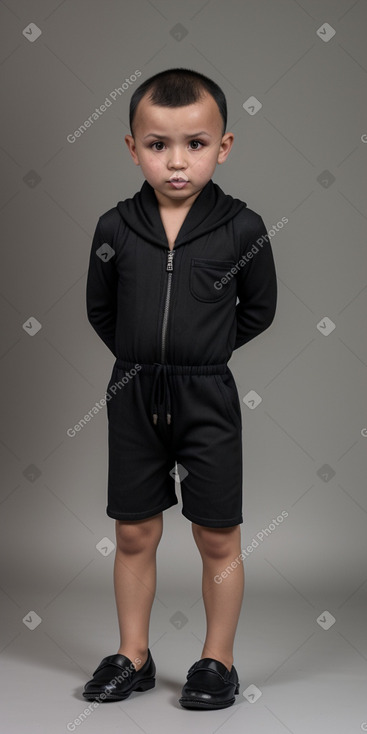 Uzbek child boy with  black hair