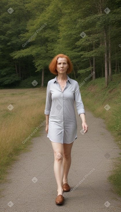 Polish 45 years female with  ginger hair