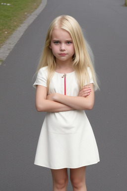 Swiss child girl with  blonde hair