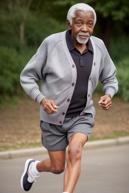 Zambian elderly male with  gray hair