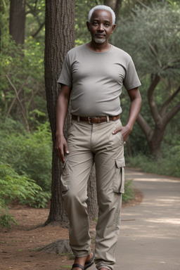 Kenyan adult male with  gray hair