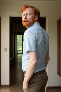 South african middle-aged male with  ginger hair