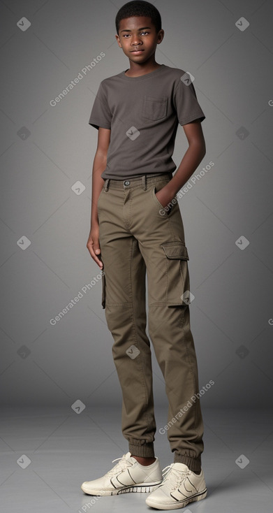 Jamaican teenager boy with  gray hair