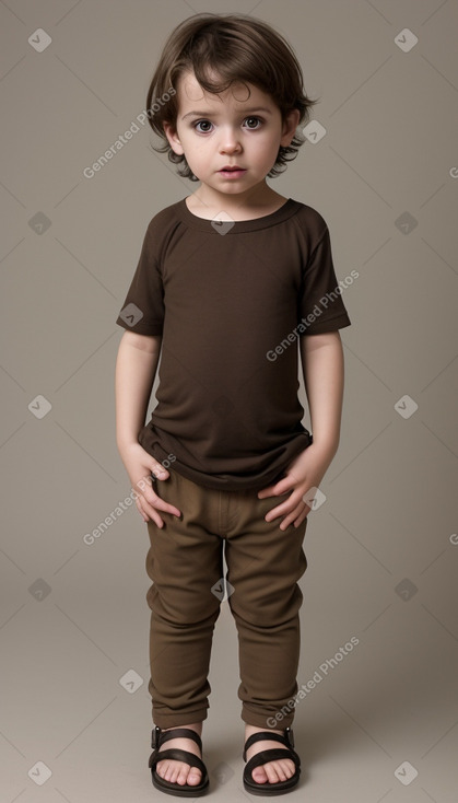 Greek infant boy with  brown hair