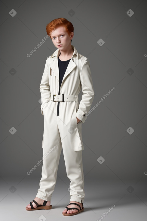 Romanian child male with  ginger hair