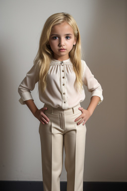 Algerian child girl with  blonde hair