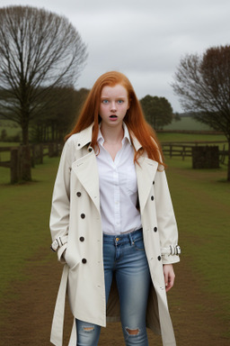 Teenager girl with  ginger hair