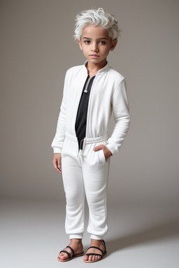 Moroccan child boy with  white hair