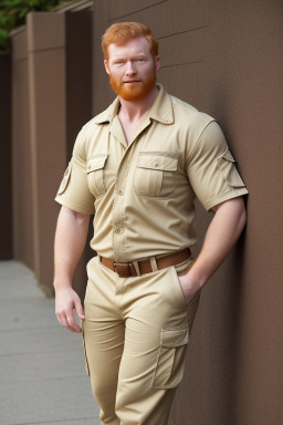 Panamanian adult male with  ginger hair