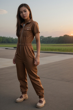 Thai young adult female with  brown hair