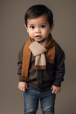 Filipino infant boy with  brown hair