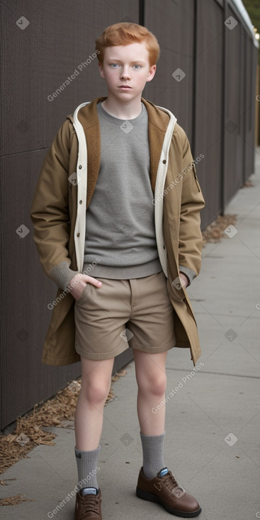 African american teenager boy with  ginger hair