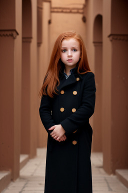 Moroccan child girl with  ginger hair