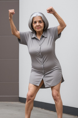 Hispanic elderly female with  gray hair