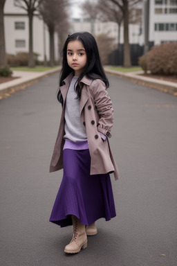 Child girl with  black hair