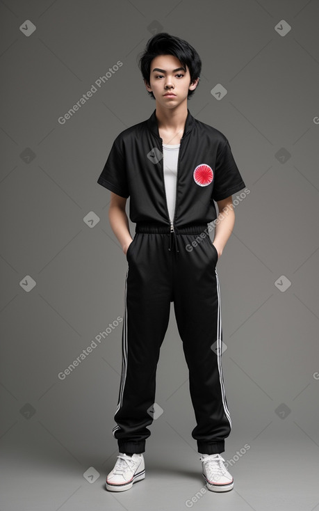 Japanese teenager boy with  black hair