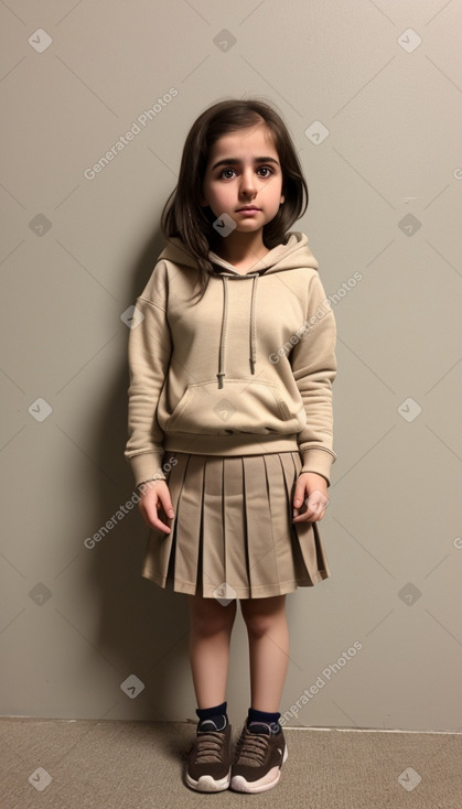 Syrian infant girl with  brown hair