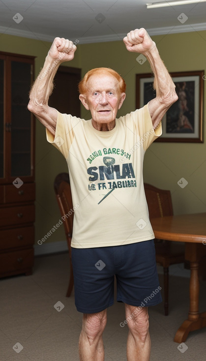 Jamaican elderly male with  ginger hair