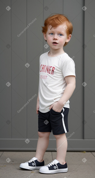 Danish infant boy with  ginger hair