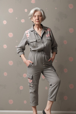 Austrian elderly non-binary with  gray hair