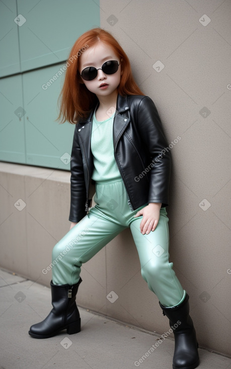 Chinese infant girl with  ginger hair