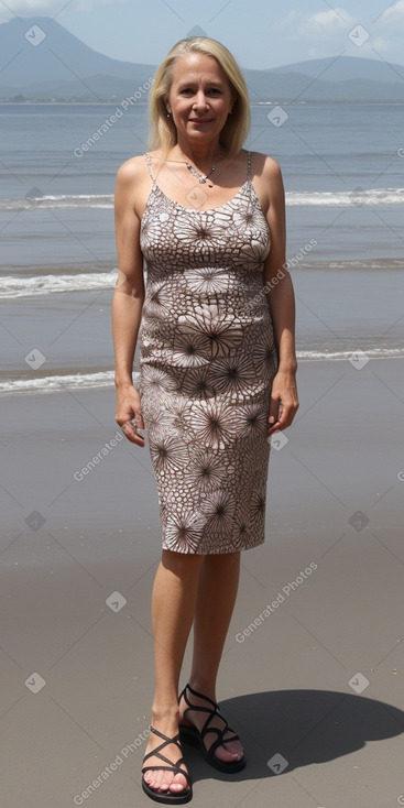 Costa rican 45 years female with  blonde hair