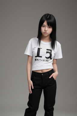 Japanese teenager female with  black hair