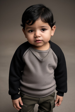 Honduran infant boy with  black hair